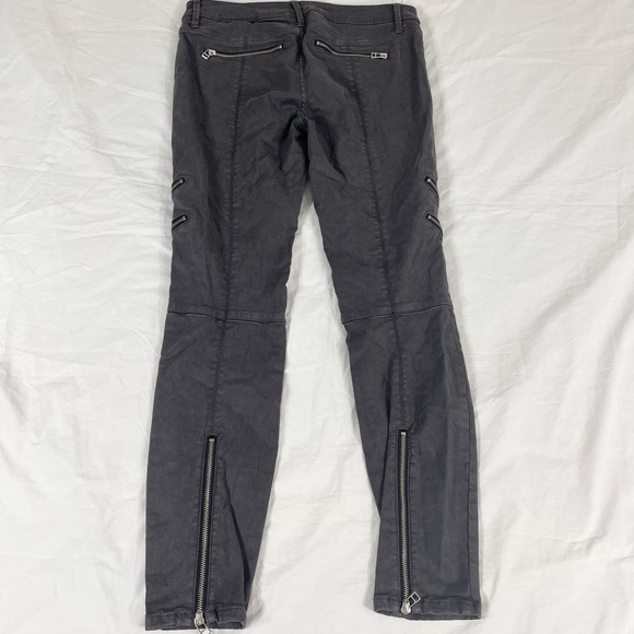 Bebe Women Dark Gray Biker Skinny Pants Size 29 - Picture 8 of 10